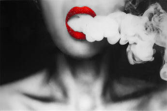 Temp Glass w/Foil & Rhinestones – Billowing Smoke
