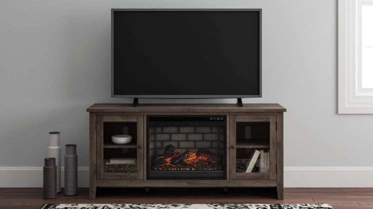 Ashley W275W3 Arienbry TV Stand with Fireplace