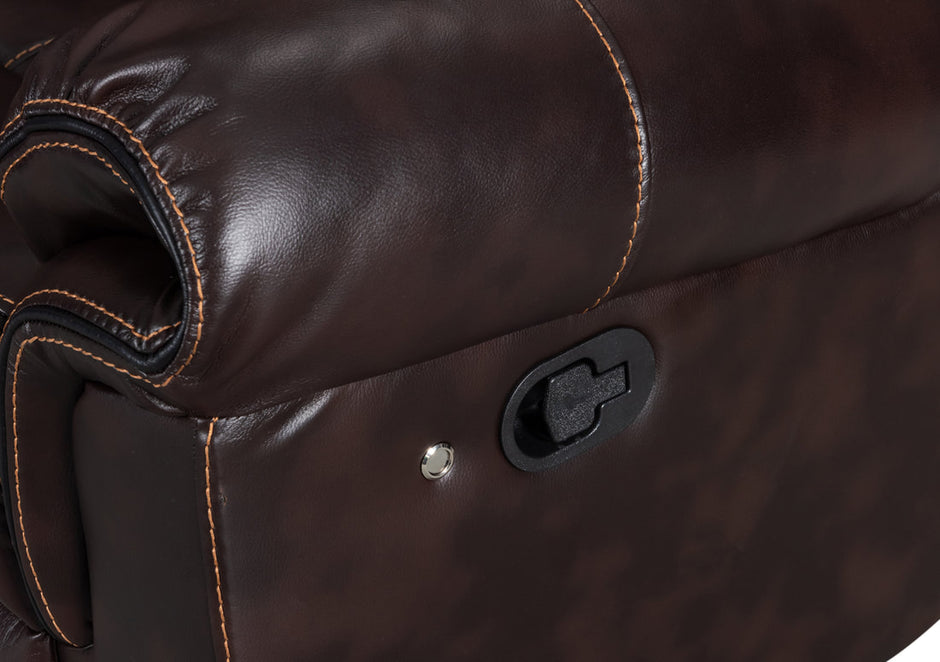 Seccional reclinable marrón Alexa2023