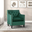 Silla decorativa verde 1297FG 