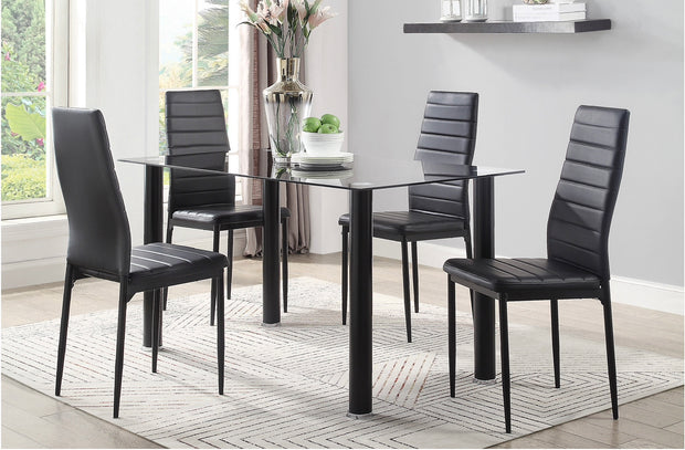 Juego de comedor Florian Black 5538