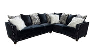 8000 Black Sectional Nailheads